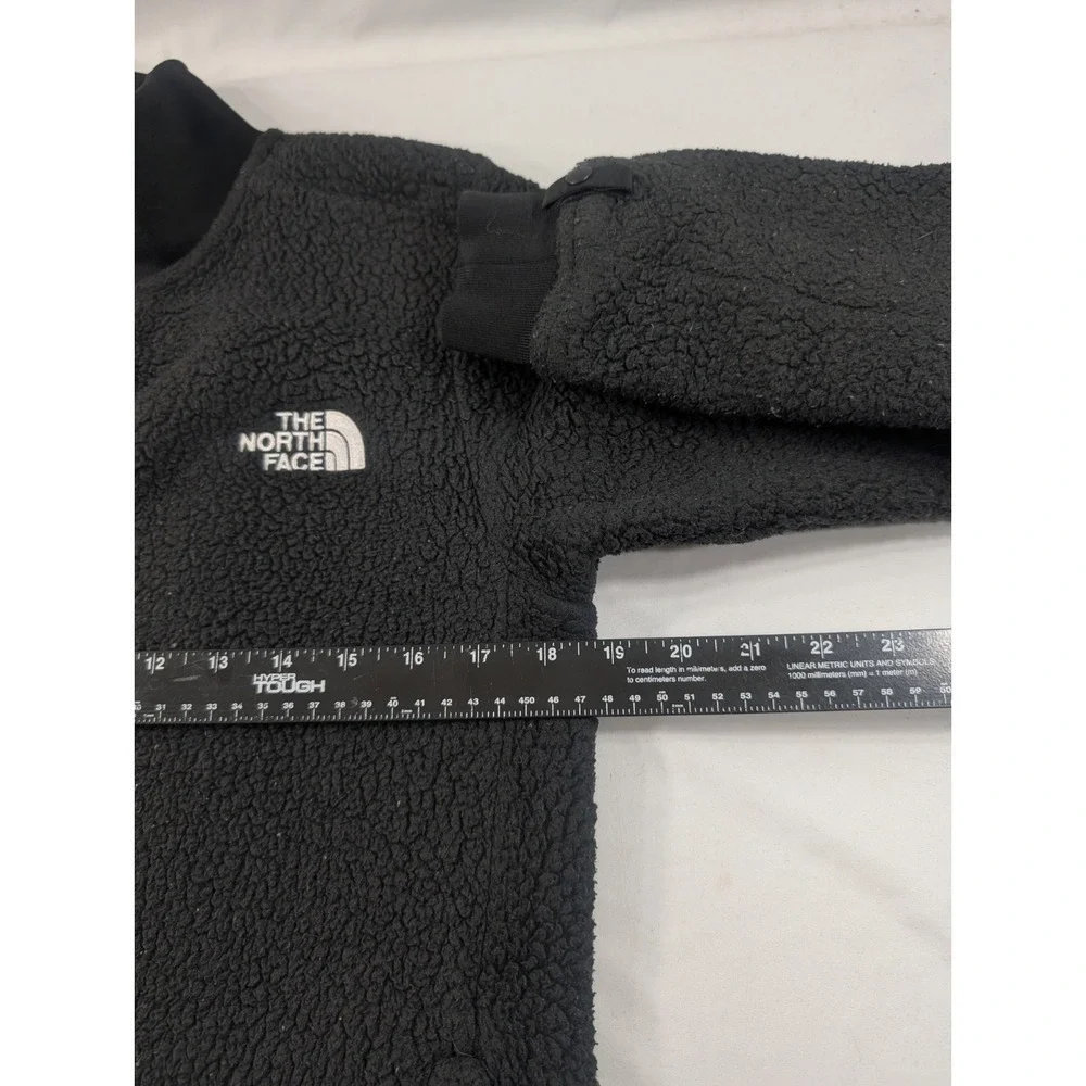 Men's North Face Mens Heavy Pile Fleece Black Lined X-Small Full Zip Jacket